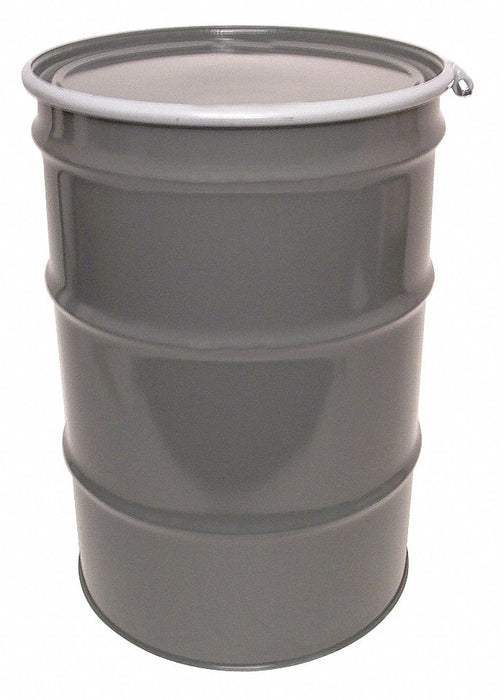 Transport Drum Steel 34.5 in H Gray