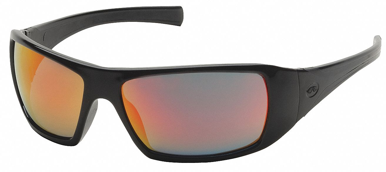 SafetyGlasses Amber ScratchResistant Blk