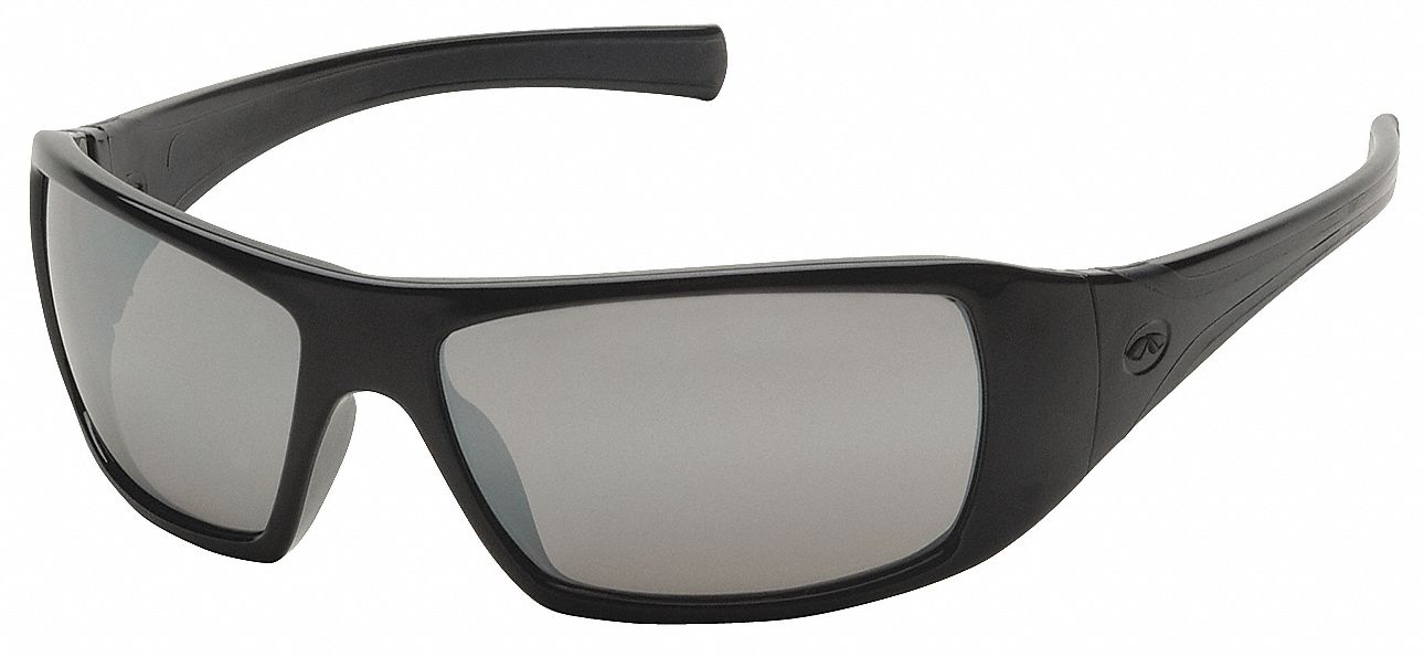 SafetyGlasses Gry Mirrored Blk