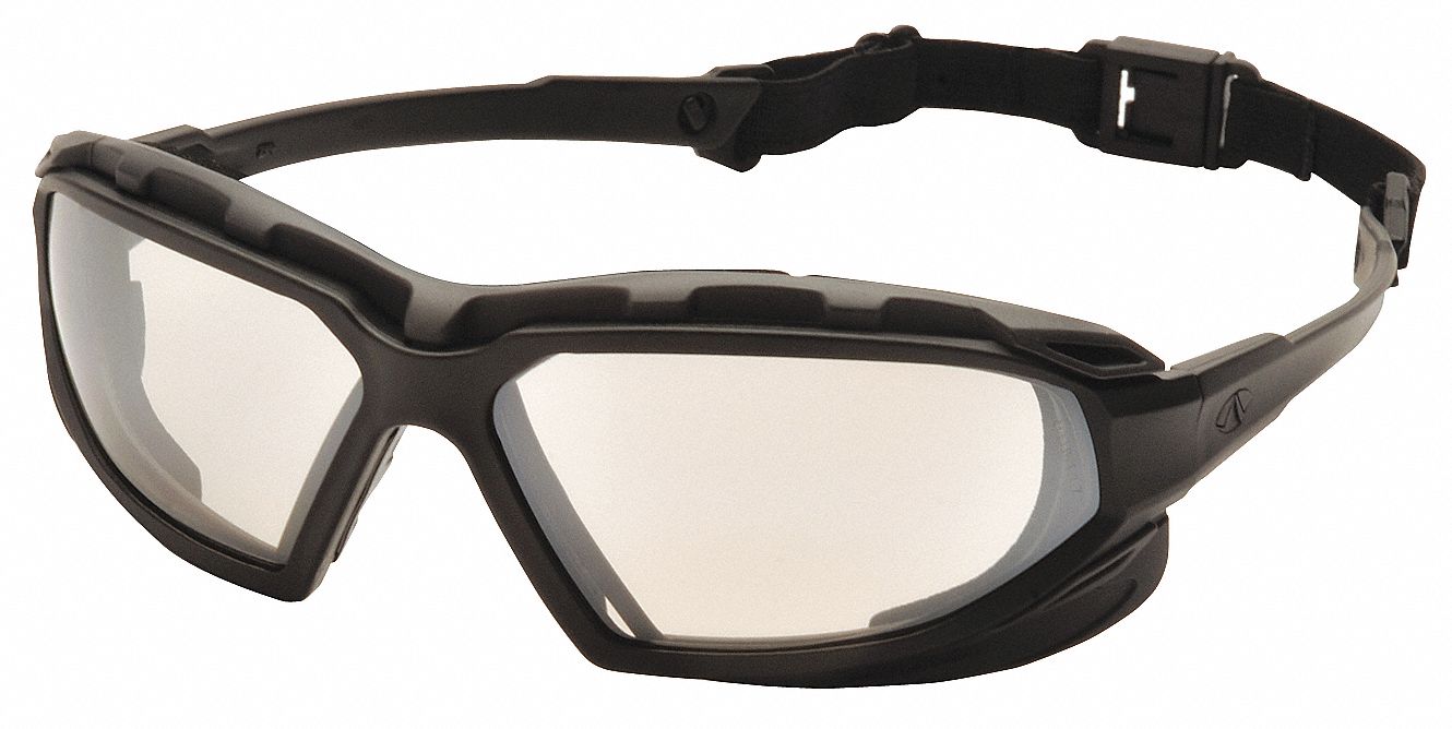 SafetyGlasses Gry H2X Mirrord Blk/Gry