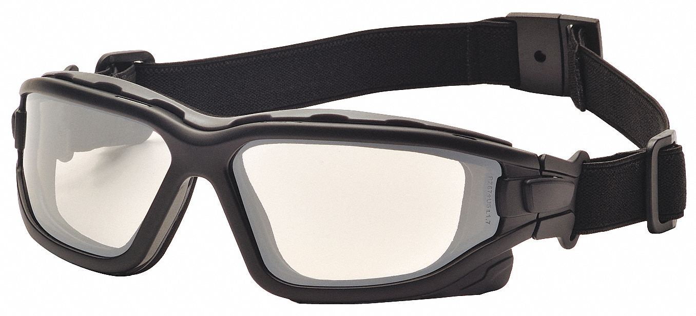 SafetyGoggles Nylon LightGray Wraparound