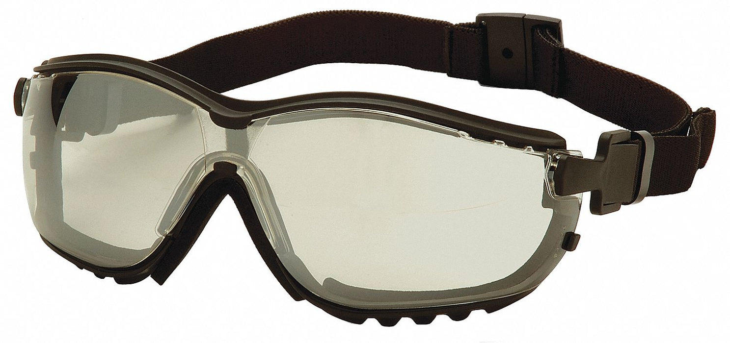 SafetyGoggles Nylon LightGray Wraparound