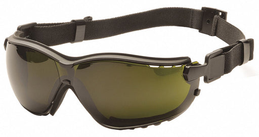 Safety Goggles Nylon Green Wraparound