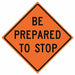 RollUpTrafficSign 48inx48in Orange