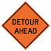 G7234 RollUpTrafficSign 36inx36in Orange