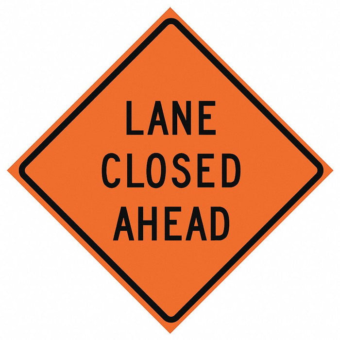 RollUpTrafficSign 48inx48in Orange