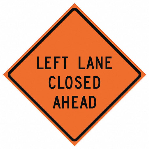 G7238 Lane Closed Traffic Sign 48 x 49 
