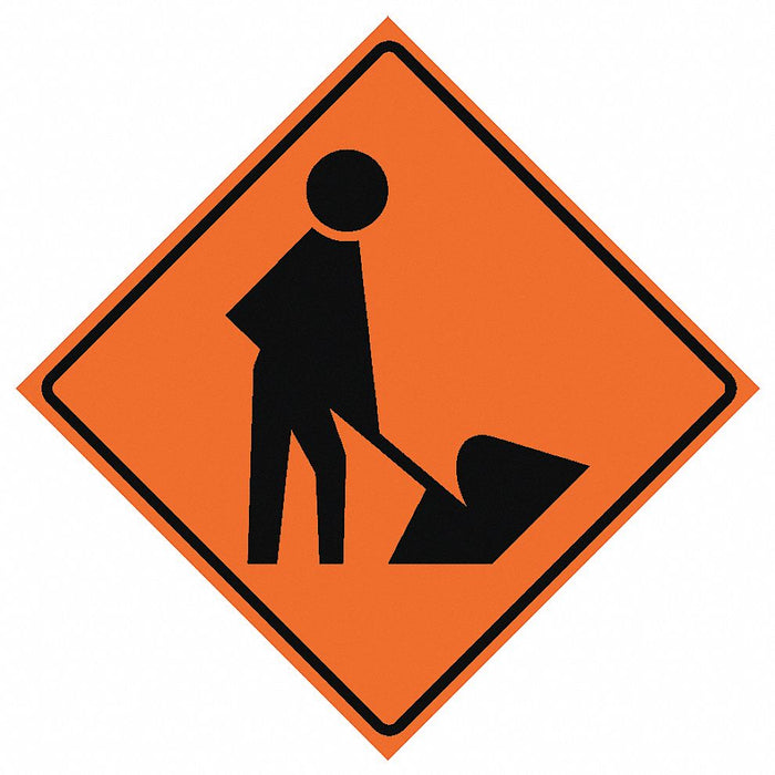 G7241 RollUpTrafficSign 48inx48in Orange