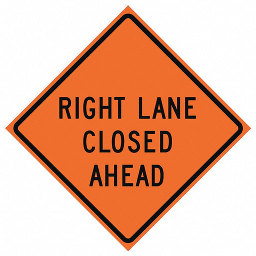 G7243 Lane Closed Traffic Sign 36 x 36 