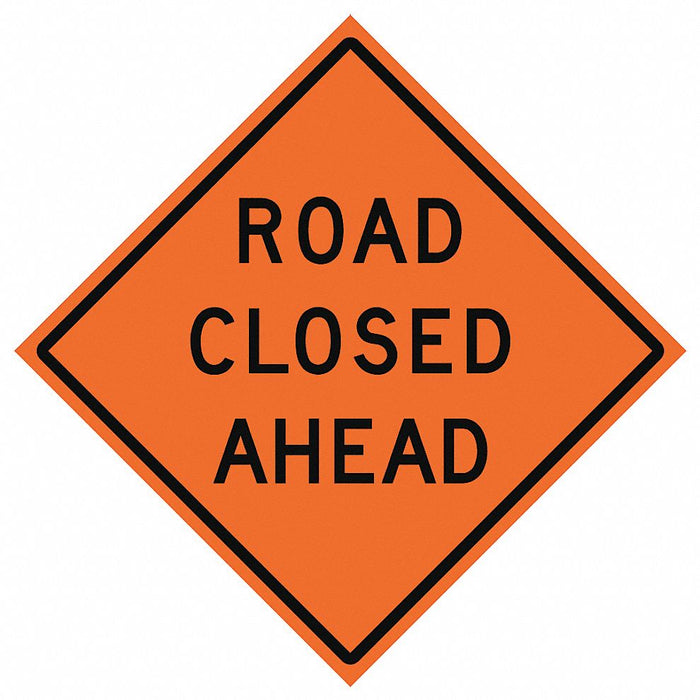 G7245 RollUpTrafficSign 48inx48in Orange