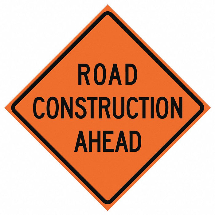 RollUpTrafficSign 36inx36in Orange
