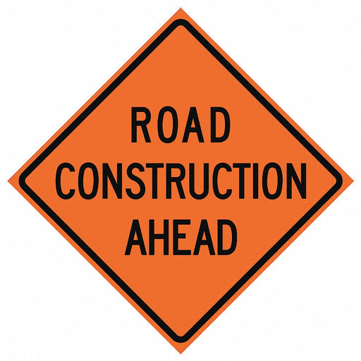 Road Construction Ahead Sign 36 x 36 