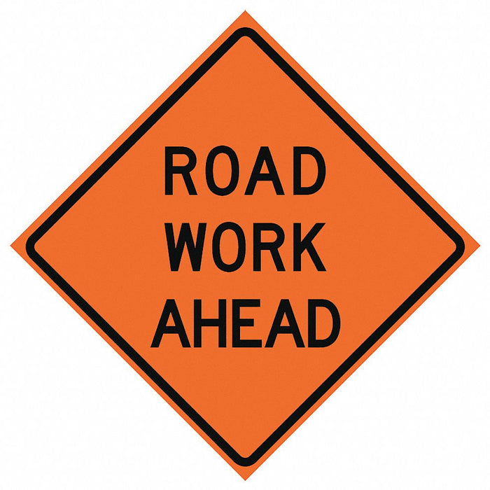 RollUpTrafficSign 36inx36in Orange