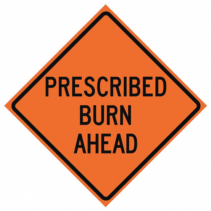 RollUpTrafficSign 48inx48in Orange