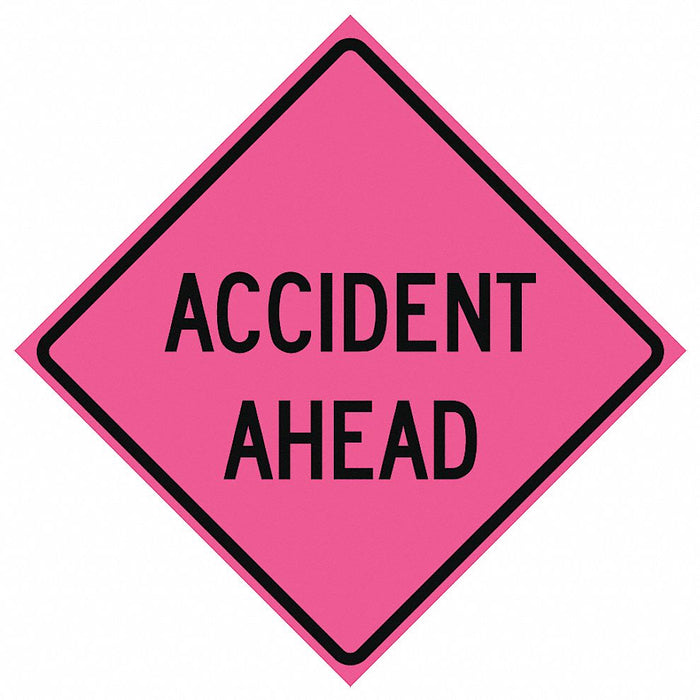 RollUpTrafficSign 36inx36in Pink
