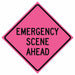 RollUpTrafficSign 48inx48in Pink