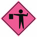 RollUpTrafficSign 48inx48in Pink