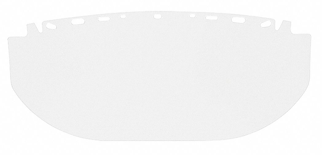 Visor Clear 9InHx19-3/4InWx0.06In Thick