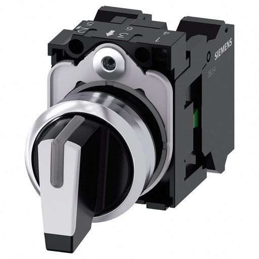 SelectorSwitch Illum 3Pos 22mm White