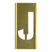Individual Stencil Letter Brass