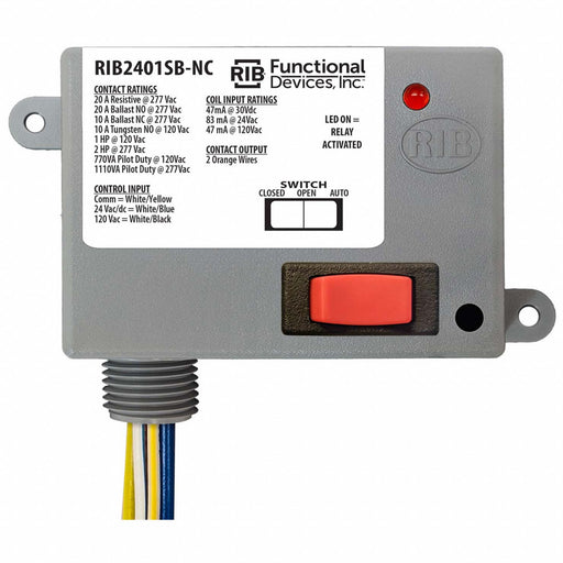 Enclosed Relay 20A SPST-N/C