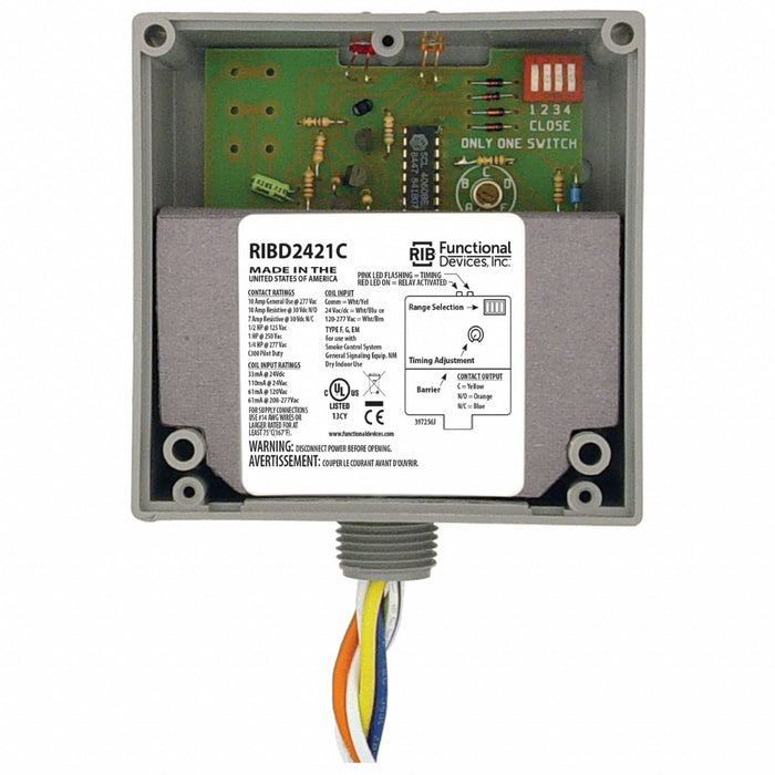 Enclosed Time Delay Relay 10A