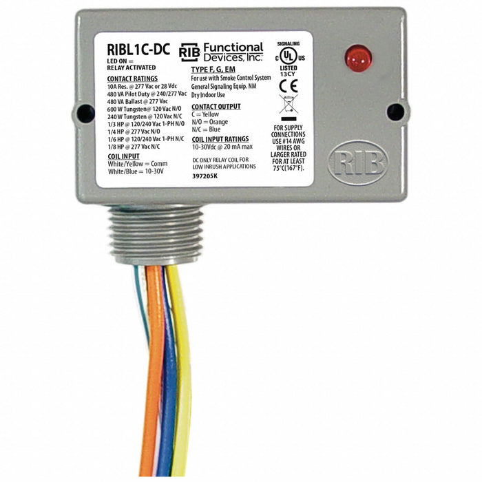 Enclosd Relay 10A SPDT 12VAC/DC Polarizd