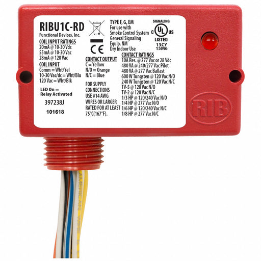 Enclsd Relay 10A SPDT 12VAC/DC Polarized