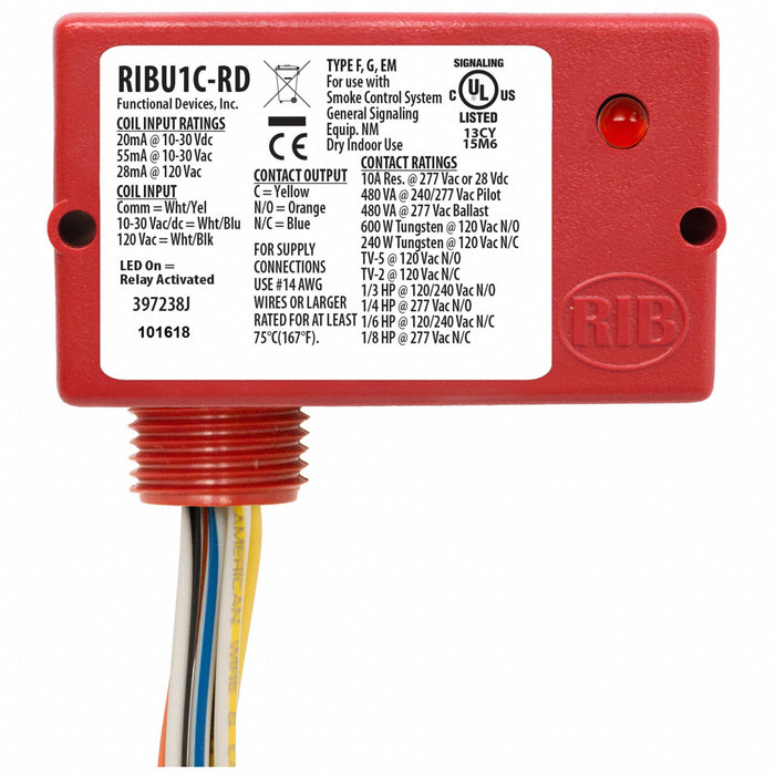 Enclsd Relay 10A SPDT 12VAC/DC Polarized