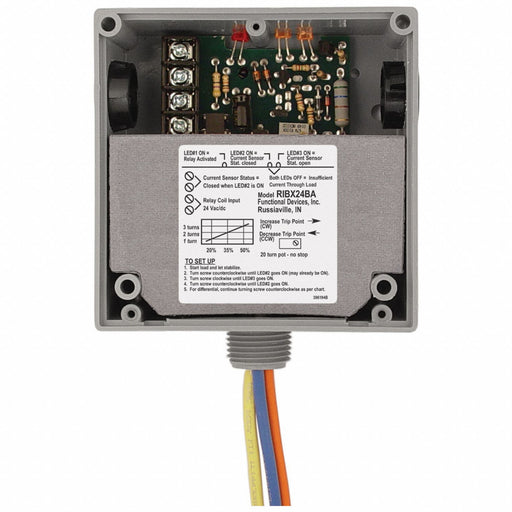 Enclsd 20A Rly/Adjustable Current Switch