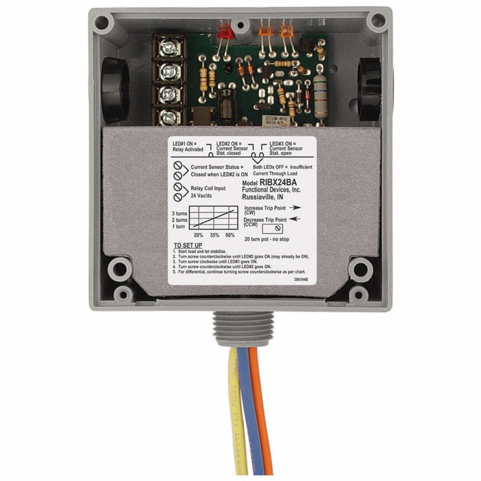 Enclsd 20A Rly/Adjustable Current Switch