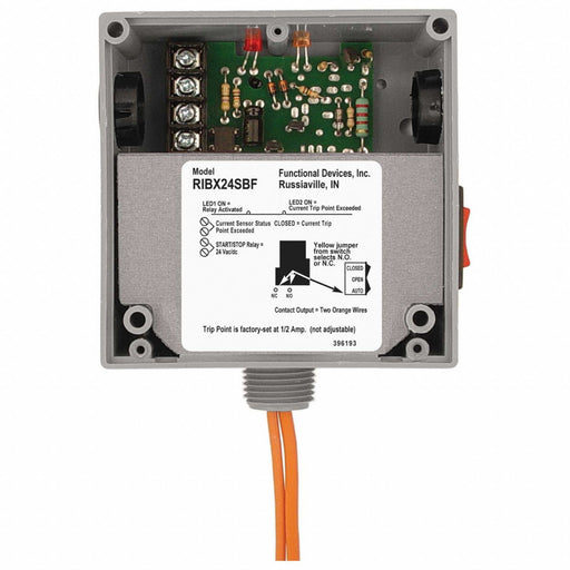 Enclsd 20A Rly/Current Switch Adjustable