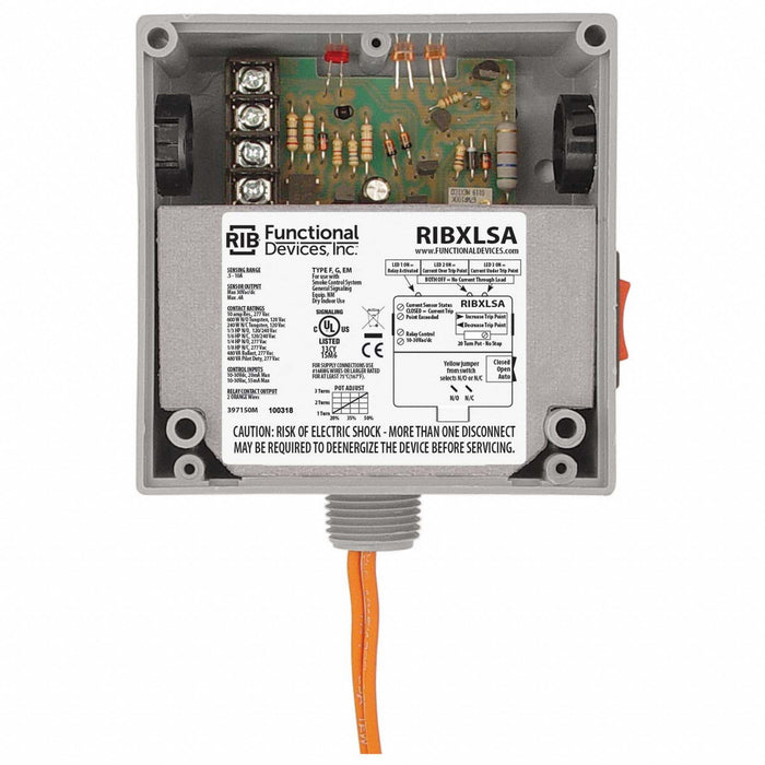 Enclosed Relay/Current Switch Adj. 10A