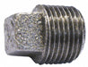Galvanized Square Head Plug 1/2 In