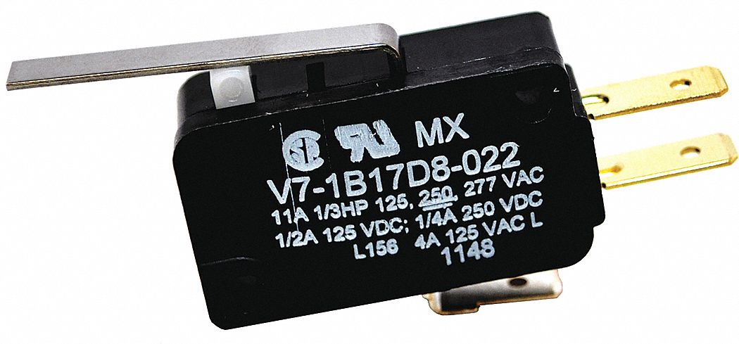 MiniSnapActionSwitch RollerLever 1NO/1NC