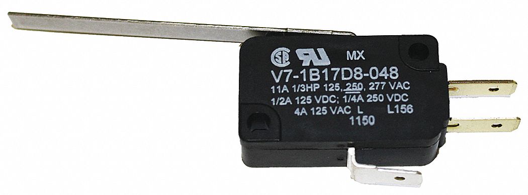 MiniatureSnapActionSwitch Lever 1NO/1NC