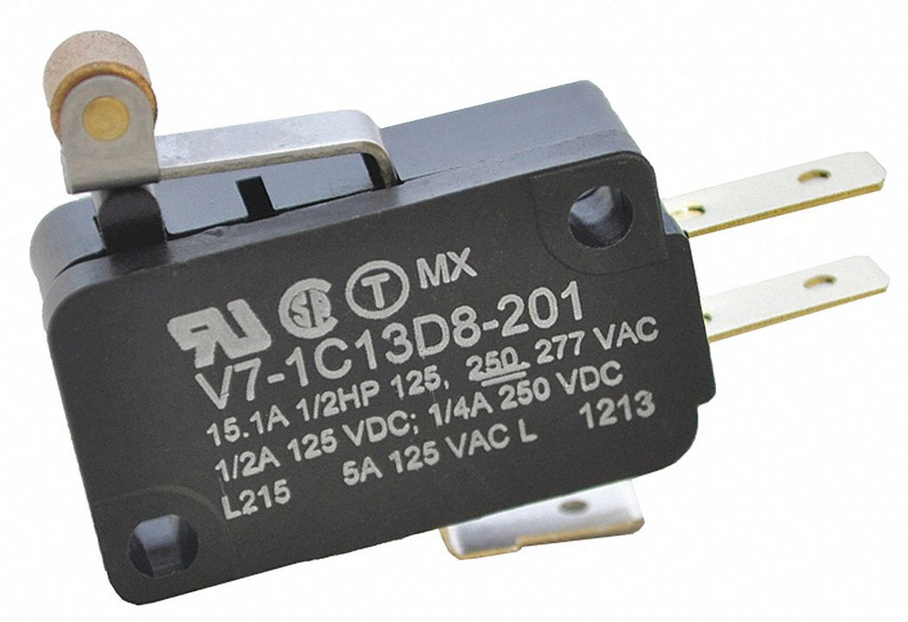 MiniSnapActionSwitch RollerLever 1NO/1NC