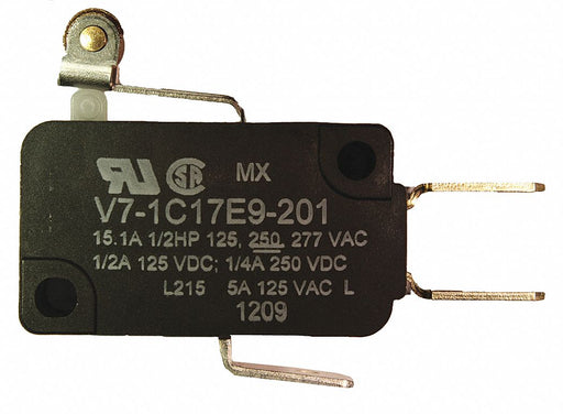 MiniSnapActionSwitch RollerLever 1NO/1NC
