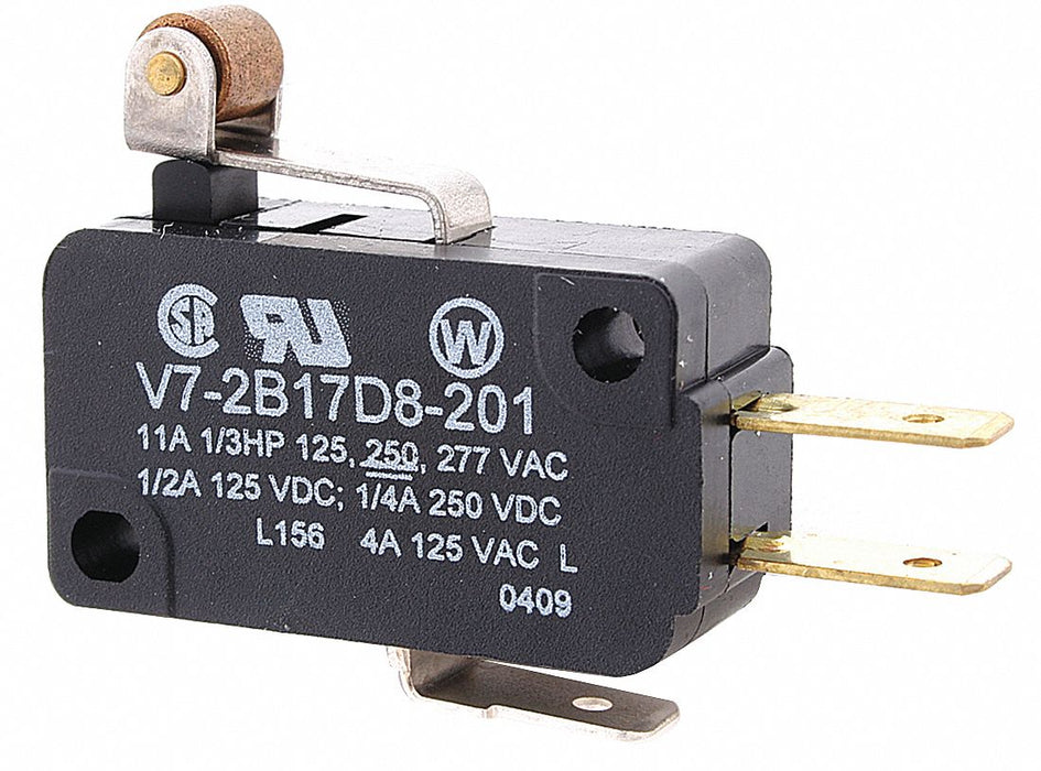MiniSnapActionSwitch RollerLever 1NO/1NC