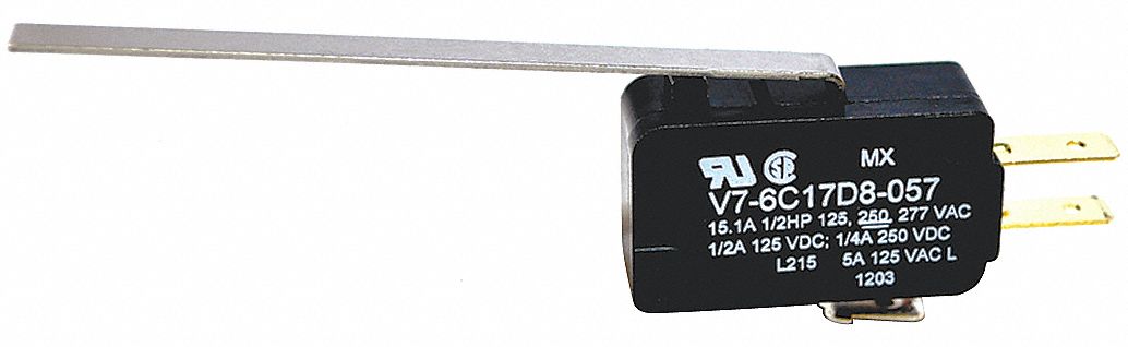 MiniatureSnapActionSwitch Lever 1NO/1NC