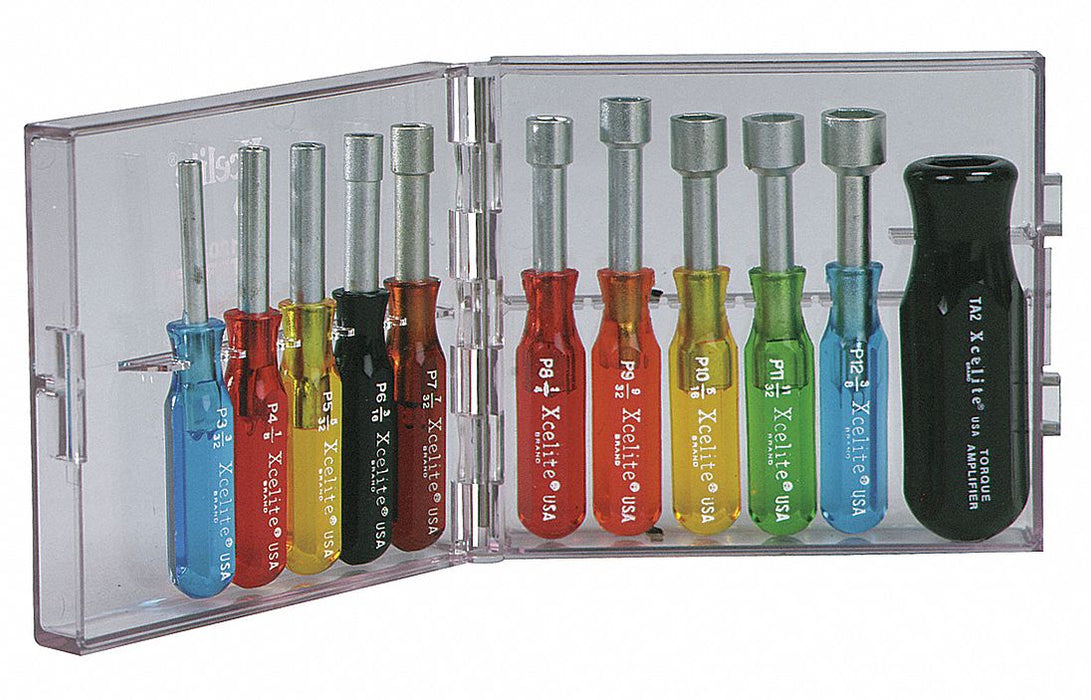 Nut Driver Set 11 Pieces SAE Hollow
