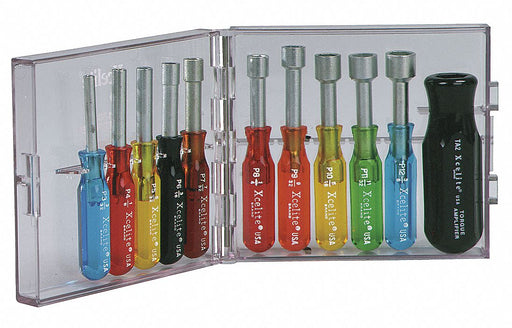 Nut Driver Set 11 Pieces SAE Hollow