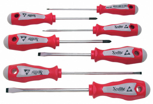 Screwdriver Set Slotted/Phillips 7 Pc