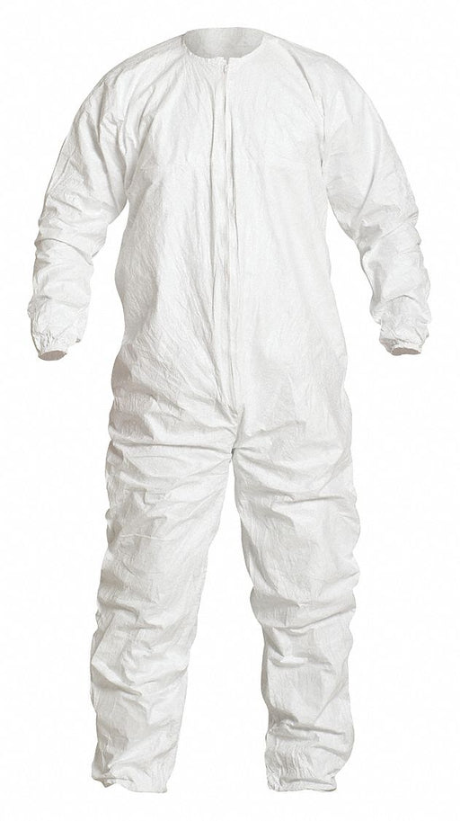 Coveralls M White Spunbonded PE PK25
