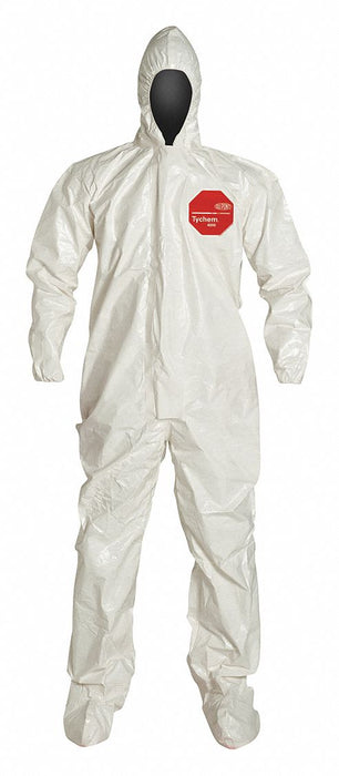M9234 Hooded Coveralls L Wht Tychem 4000 PK6