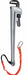 Pipe Wrench I-Beam Serrated 10 