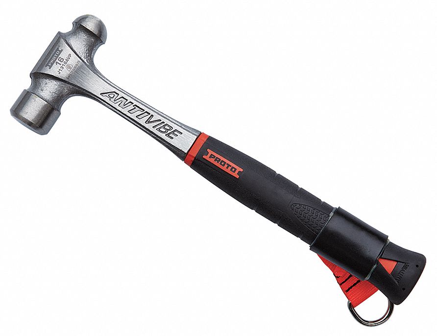 Tethered Ball Pein Hammer Steel 16 oz