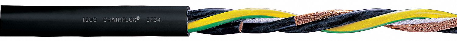 Motor Cable 14 AWG Black TPR 1000 V