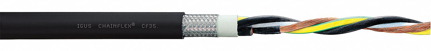 Motor Cable 14 AWG Black TPR 1000 V