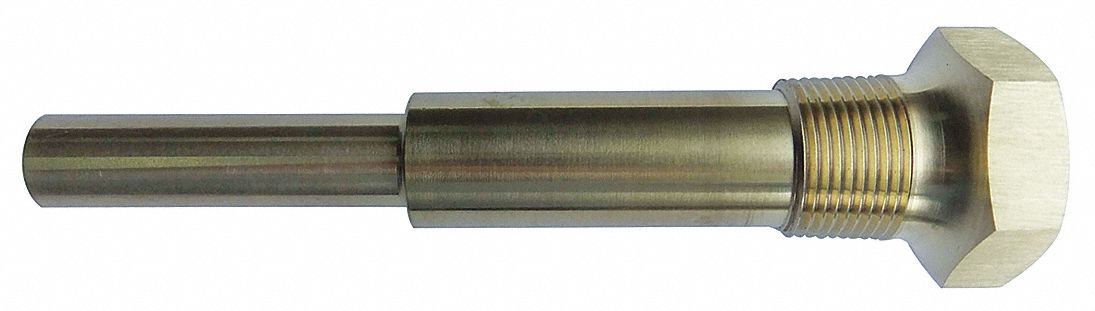 Industrial Thermowell Brass 1-1/4-18